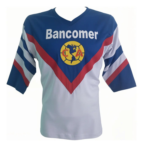 Jersey America Retro Bancomer Blanca Ochentera | Envío gratis