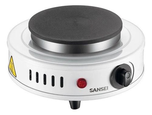 Anafe Eléctrico Sansei Ansn1mwn 500w Color Blanco