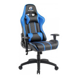 Cadeira Gamer Black Hawk Fortrek Ergonómica Com Almofadas Cor Preto/azul Material Do Estofamento Revestimento Sintetico