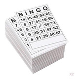Tarjetas Bingo 1 En Una Sola 120 Hojas Tarjetas Desechables