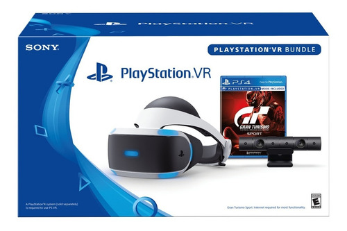 Playstation Vr Psvr Ps4 Gran Turismo Bundle Y Adaptador Ps5