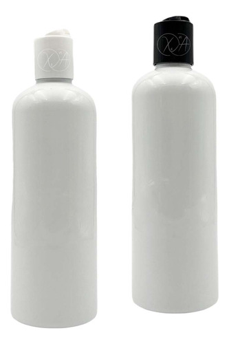 Envases Blancos 500 Ml Plastico Pet Shampoo Tapa Disco X 15 