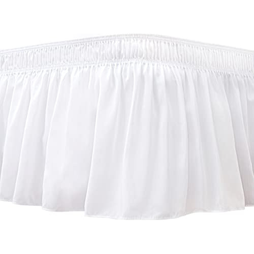 Falda Ajustable Para Cama Queen Size 18  Blanco