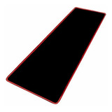 Mouse Pad Gamer Xl Antideslizante Negro Borde Cosido 70x30cm