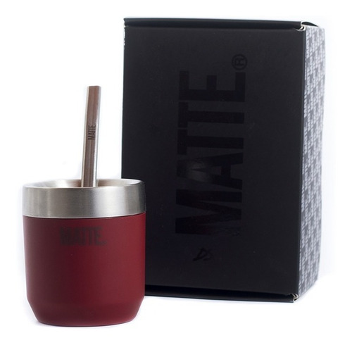 Mate Acero Inoxidable Térmico + Bombilla  - Matte Ds Line-