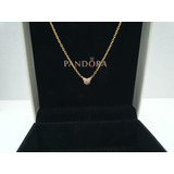 Collar Pandora Original Oro 18k Diamantes No Tiffany Tous. 
