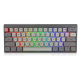 Ractous Rtk61bp - Teclado Mecanico Inalambrico 60% Para Jueg