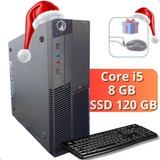 Cpu Desktop Lenovo Core I5 8gb Ssd 120gb Com Teclado Usb