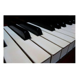 Vinilo 50x75cm Piano Teclas De Perfil Musical Deco M2