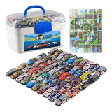 Kit Con 50 Carros De Metal, Colección De Regalos Para Niños