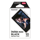 Filme Instax Mini Black Instantâneo Fuji Pack 10 Fotos