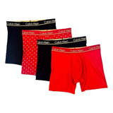 Calzones Boxer Largo Calvin Klein Microfibra 4 Pack Original