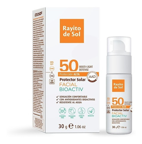 Protector Solar Facial Bioactiv® Fps 50 Rayito De Sol X 30g