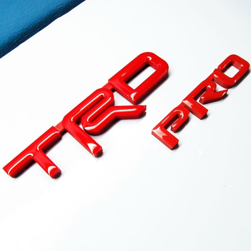 Emblemas Trd Pro Toyota Rojo Tundra Hilux Meru Fortuner Foto 3