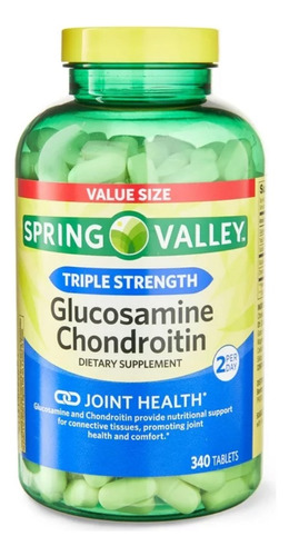 Glucosamina Condroitina Triple Strength Spring Valley 340ct