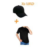 Camiseta Cuello Redondo + Gorra X 3 Und Oferta