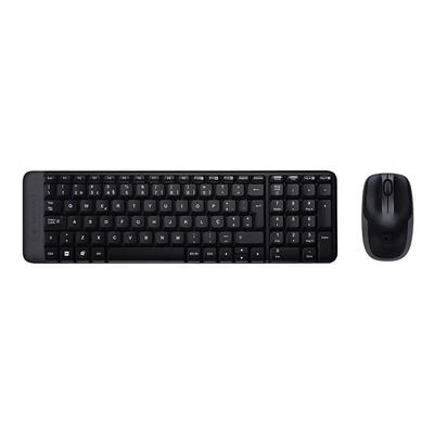 Kit Teclado Y Mouse Inalambrico Mk220 Logitech Color del mouse Negro Color del teclado Negro | MercadoLibre