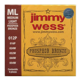 Juego Cuerdas Jimmy Wess Guit Electroacustica Bronce 12-054