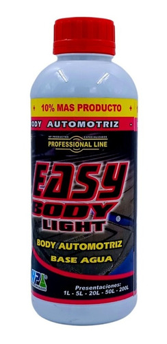 Body Automotriz Base Agua Pintable 1 Lt