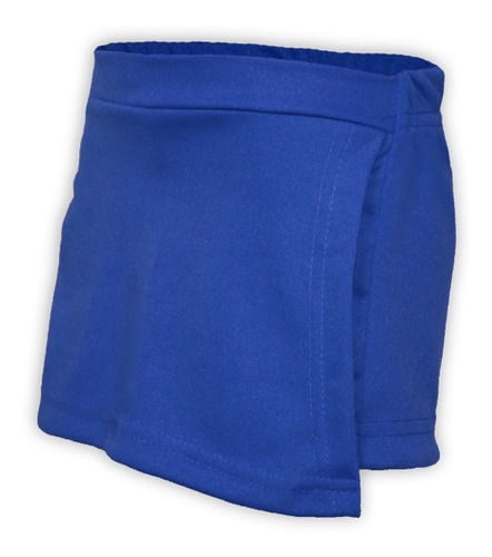 Short Saia Infantil Helanca Azul Royal