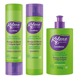 Kit Kolene  Curvaturas Shampoo+cond+creme Pentear