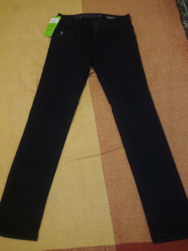 Jeans Skinny Negro Hombre Talla 30 Tiempoos Jeans Barato