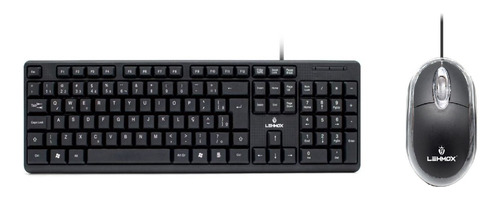 Kit Teclado E Mouse Basico Com Fio Usb Nota Fiscal Desktop 