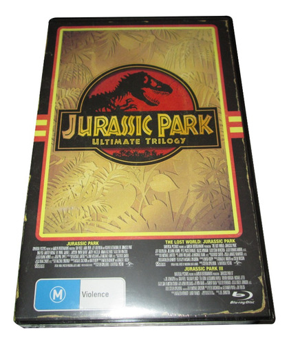 Jurassic Park Trilogía, Bluray Ed Limitada En Caja De Vhs