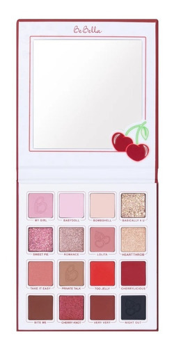 Paleta De Sombras Bebella Very Cherry Shadow Palette Color De La Sombra 16 Tonos