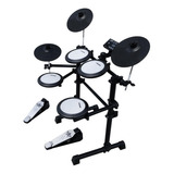 Bateria Eletrônica Liverpool Electronic Drum One 10901 Cor Preto