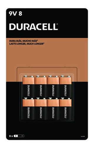 Pilas Cuadradas 9v Duracell Alcalinas Pack De 8 Baterias