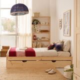 Cama Con Nido Madera Natural 80 X 190 Ref: Bose Con Nido