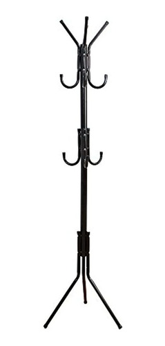 Mind Reader Standing Metal Coat Rack Hat Hanger 11 Gancho Pa