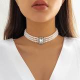 Clataly Collar De Perlas Para Mujer, Pulseras, Estilo Vintag
