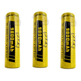 3 Bateria 18650 Jyx 3,7v Lanterna Tática Farol Bike 9.800mah