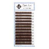 Bl Extensiones De Pestaña Super Flat Marron Obscuro C Mix