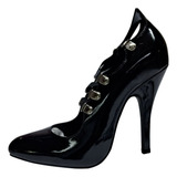 Zapatos De Tacon 12 Cms  Negros Con Cintas Cutiemix