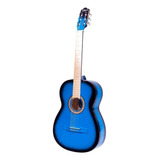 Guitarra Clásica La Purepecha Acústica Clásica Para Diestros Azul Sombra Brillante