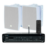 Som Ambiente Amplificador Slim 4100 Optical + 02 Caixas Jbl