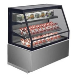 Heladera Exhibidora Vertical Baja Infinity 90cm Acero Inox C