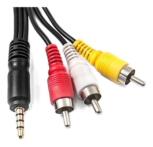 Cabo P2 St 4c + 3 Rca Niquel 2m