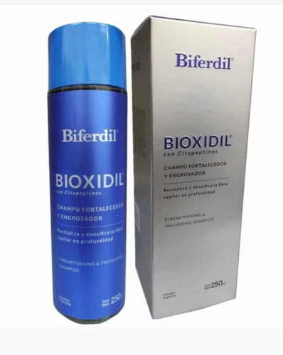 Biferdil Shampoo Con Bioxidil Frotalecedor Engrosador 250ml