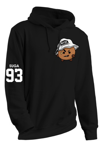 Moletom Blusa De Frio Inverno Suga 93 Bt21 Min Yoongi Army