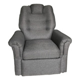 Sillon Poltrona Color Living Diva Tela Chenille Gris 012