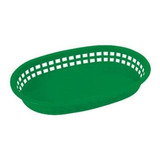 Canastilla Ovalada 27 Cm Premium Verde Winco 