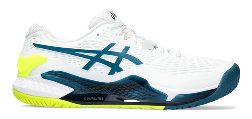 Tenis Asics Resolution 9 Tennis Djokovic Cancha Dura  Blanco