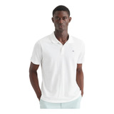 Polera Hombre Polo Rib Collar Regular Fit Blanco Dockers