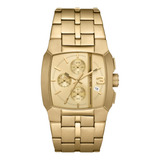 Reloj Hombre Diesel Clinffhanger Acero Color De La Correa Dorado