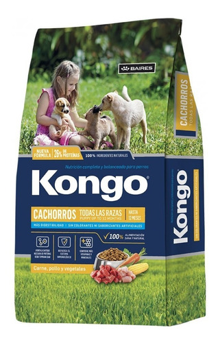 Alimento Kongo Natural Cachorros 21kg E Gratis