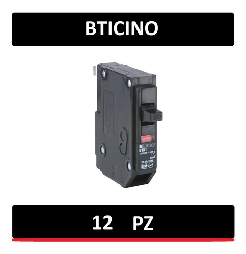 Pastilla Interruptor Termomagnético Bticino 1 Polo (12pz) | Envío gratis